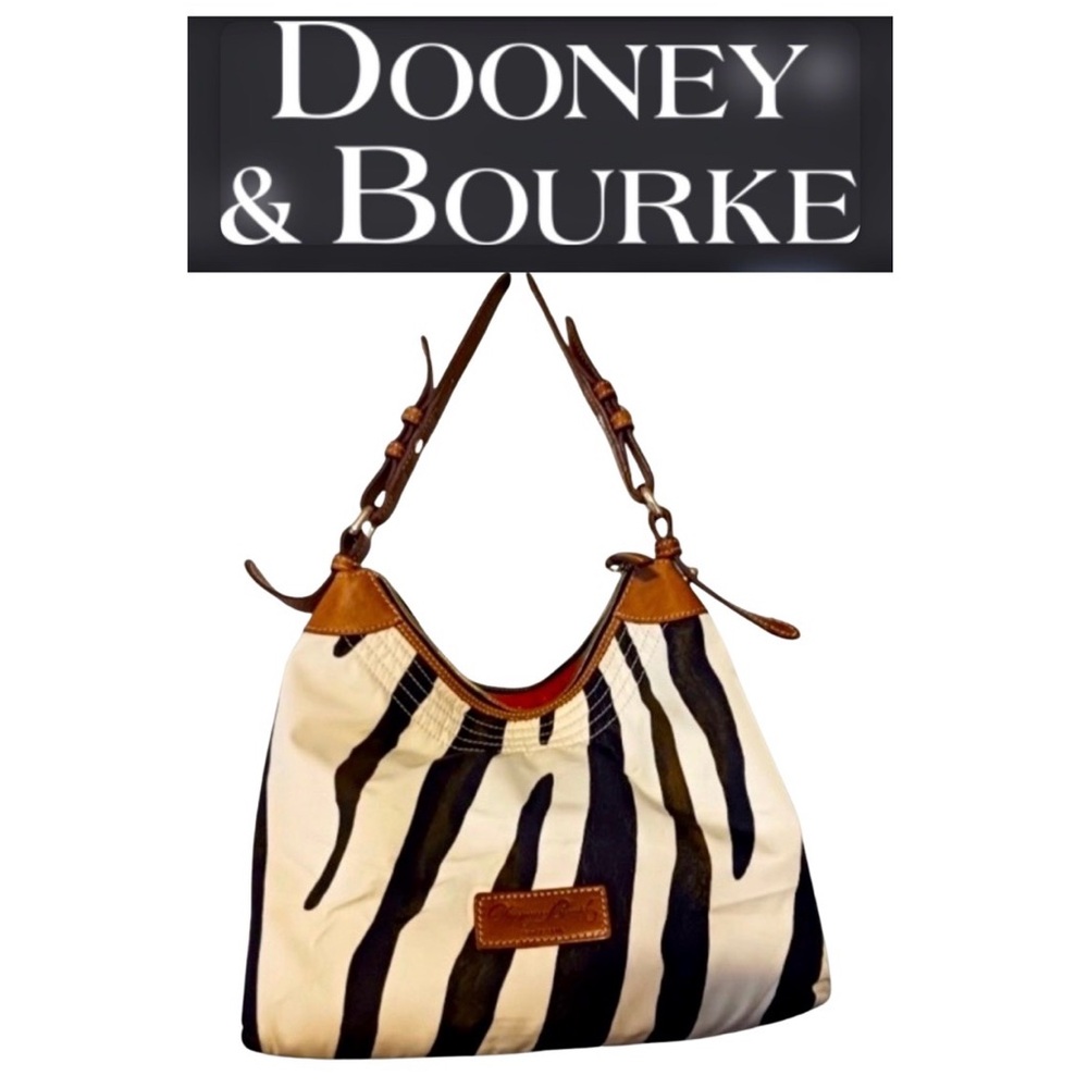 DOONEY & BURKE Hobo Zebra Handbag, Vintage, Authentic. EUC